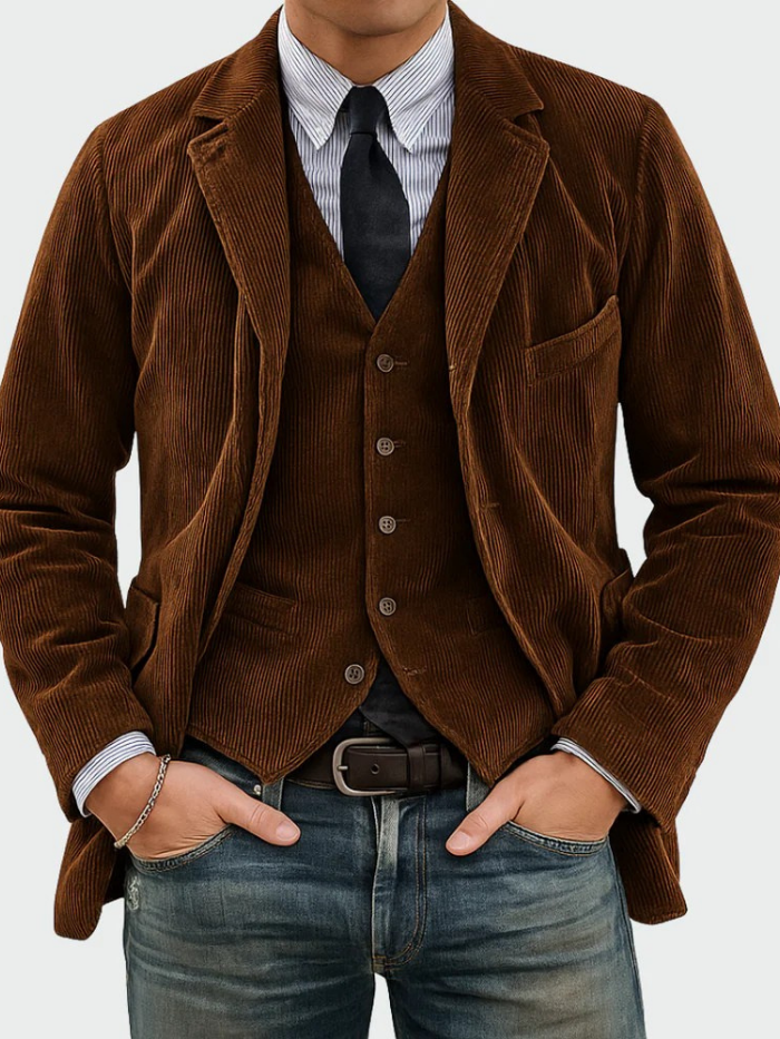 Tommy™ | Conjunto de 2 piezas: blazer y chaleco