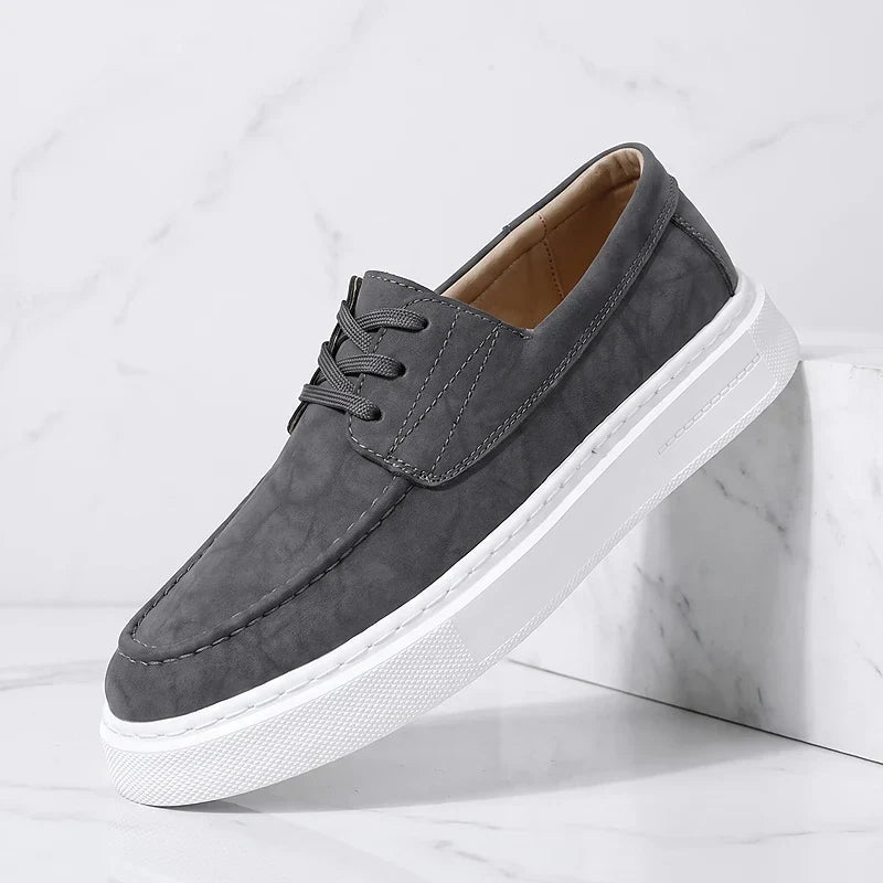 Zapatillas Ilium | Premium de piel color caqui