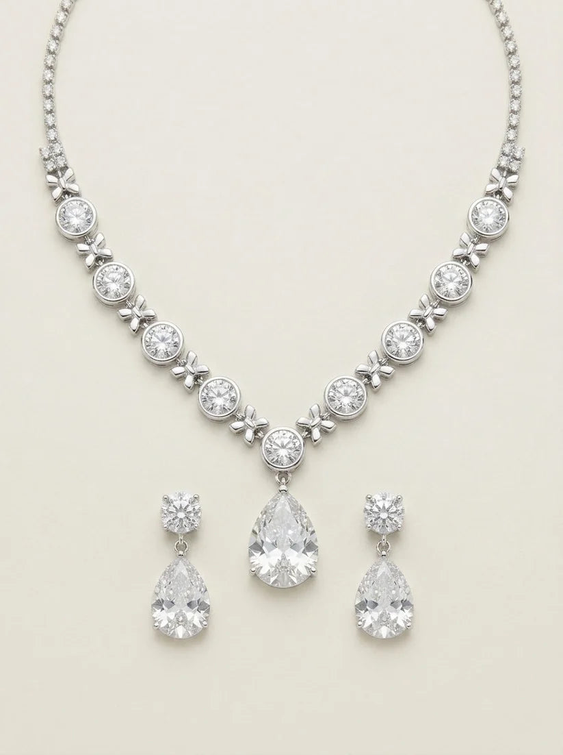 Véra - Elegante Set de Joyas de Cristal