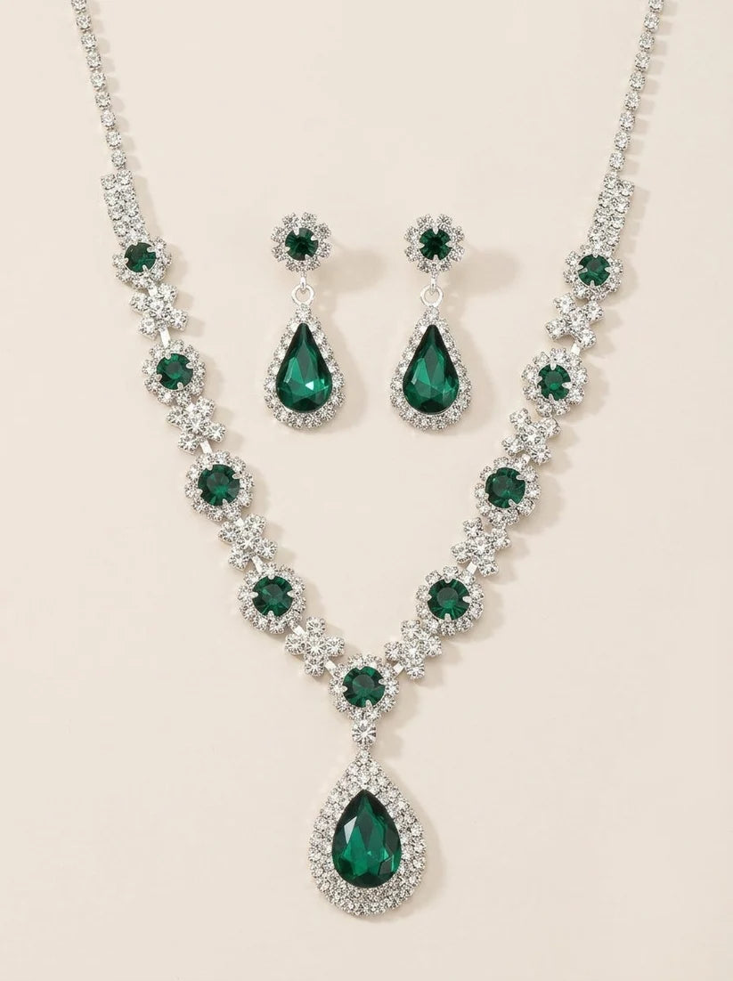 Véra - Elegante Set de Joyas de Cristal