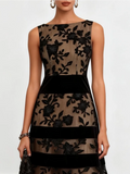 Electra | Vestido midi negro