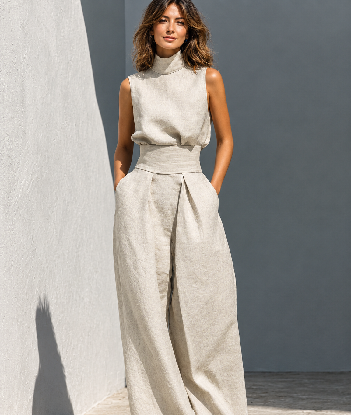 Conjunto de cuello alto