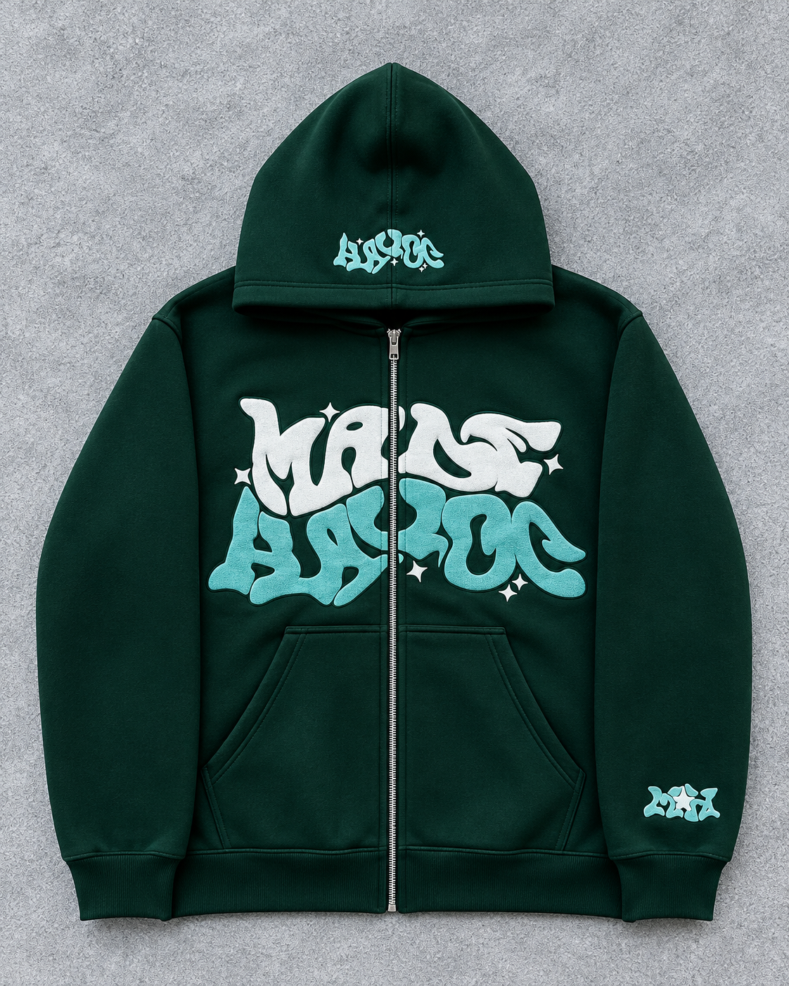 Sudadera con Capucha y Cremallera