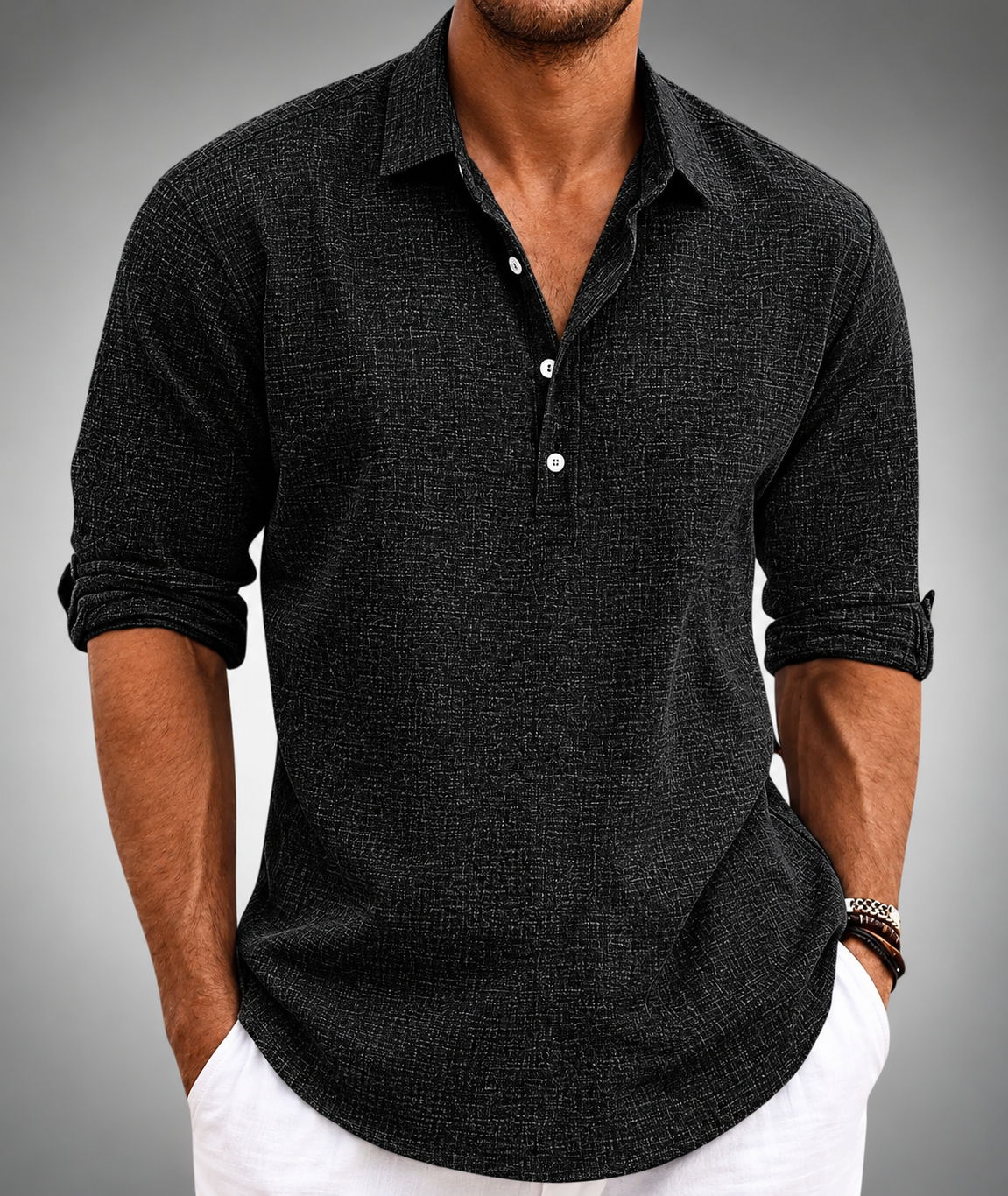 Camisa clásica de algodón