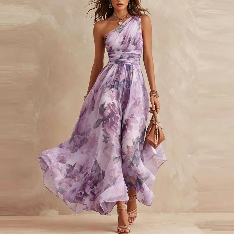 Aurora | Vestido Floral Asimétrico