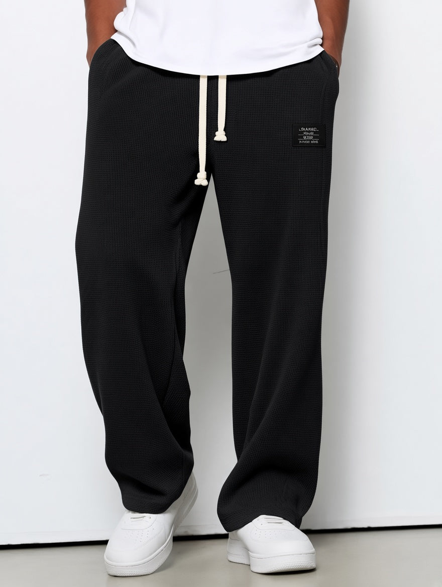Pantalones suaves de pierna ancha