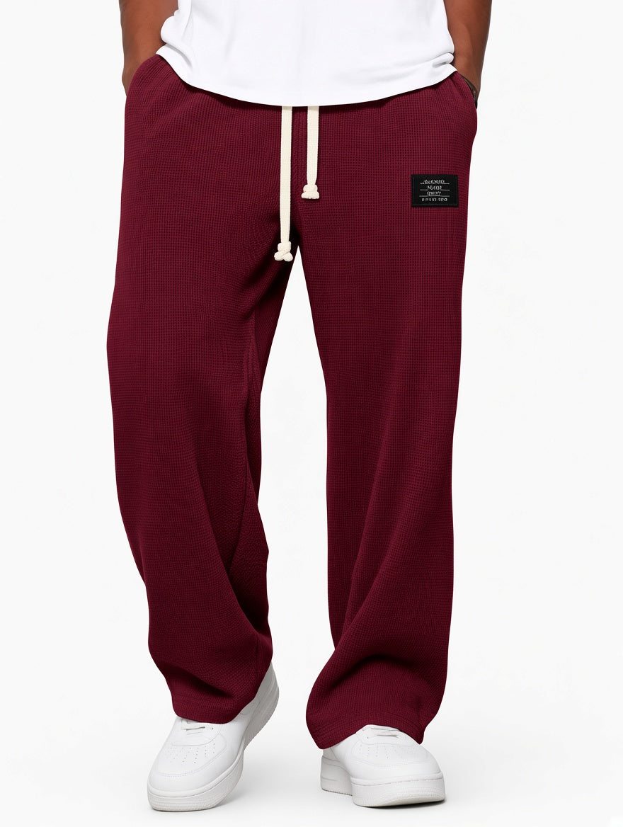 Pantalones suaves de pierna ancha