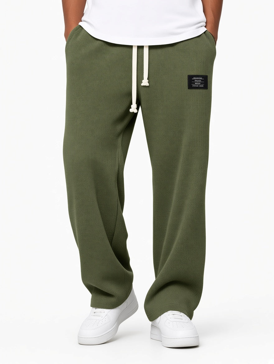 Pantalones suaves de pierna ancha