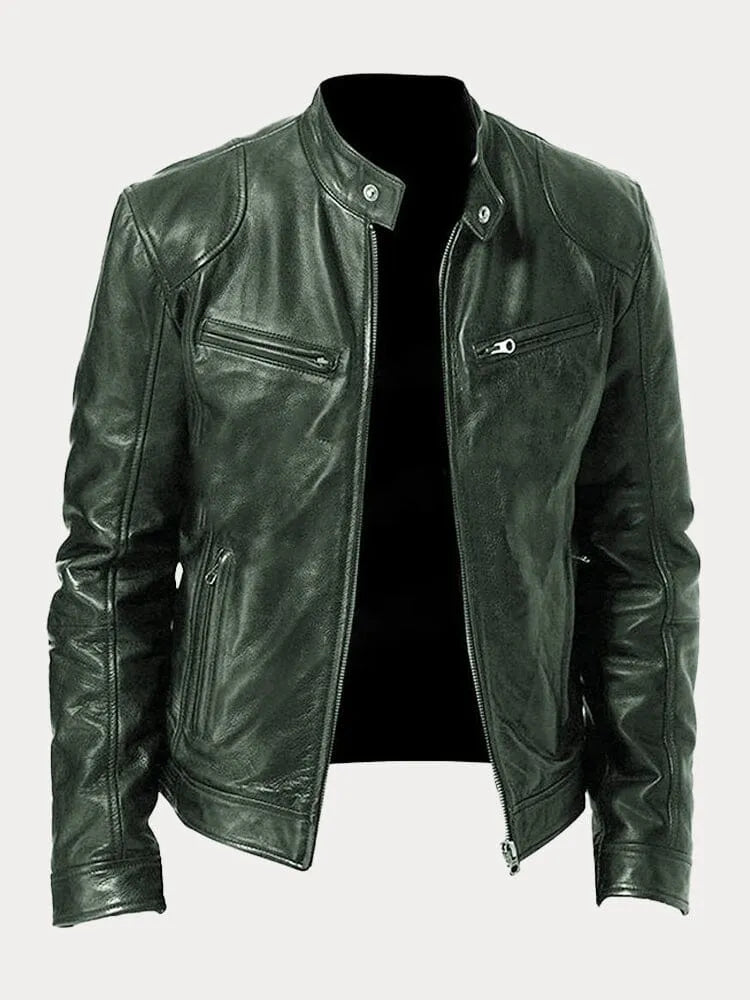 Chaqueta de cuero signature