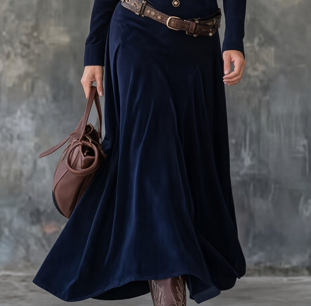 Elara | Vestido Largo de Terciopelo Elegante