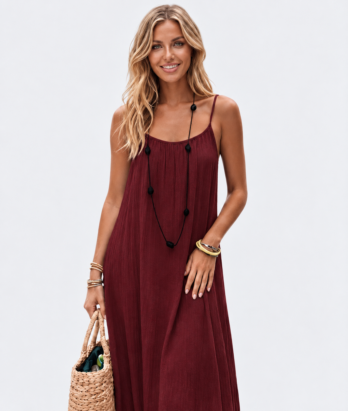 Vestido ajustado de corte relajado