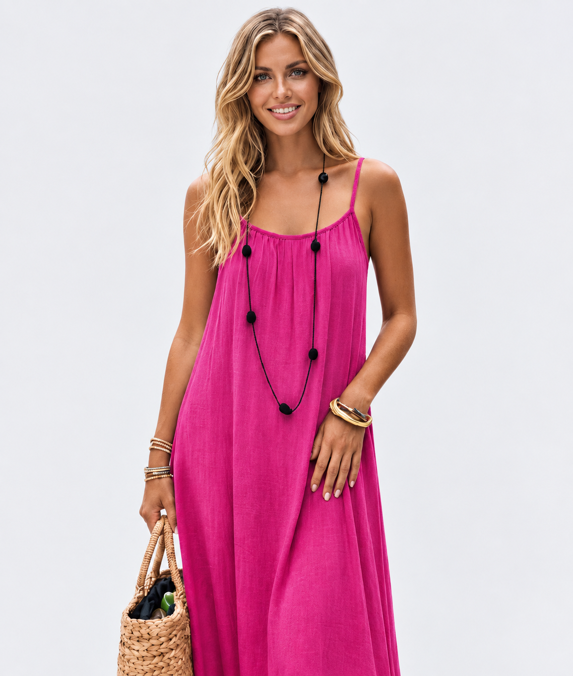Vestido ajustado de corte relajado