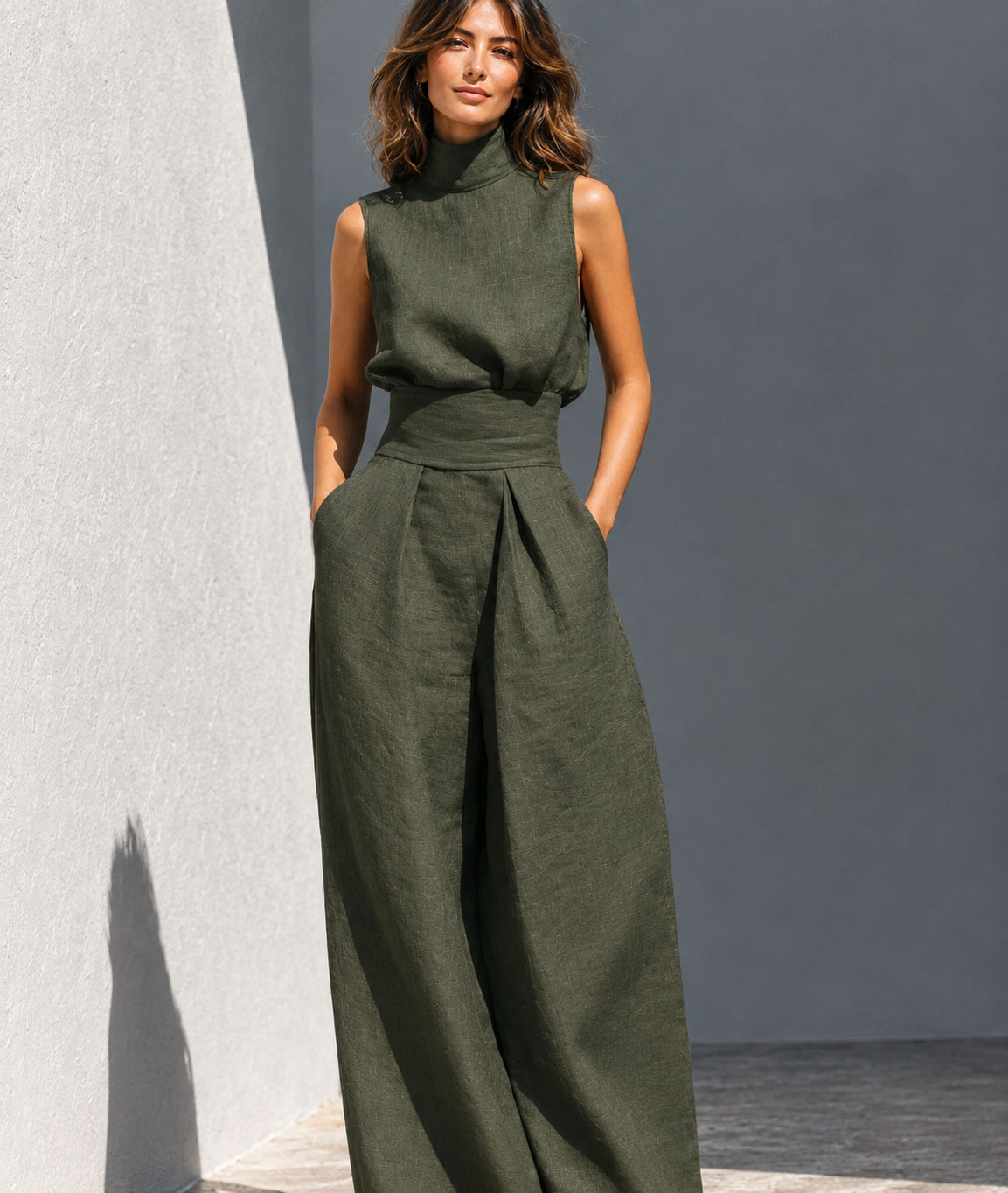 Conjunto de cuello alto