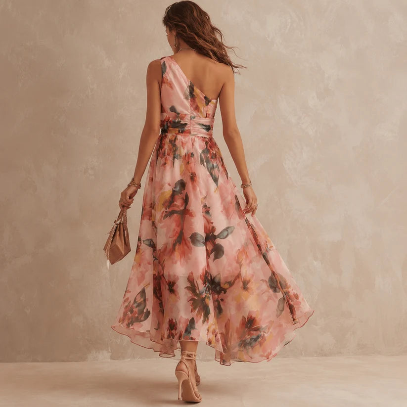 Aurora | Vestido Floral Asimétrico
