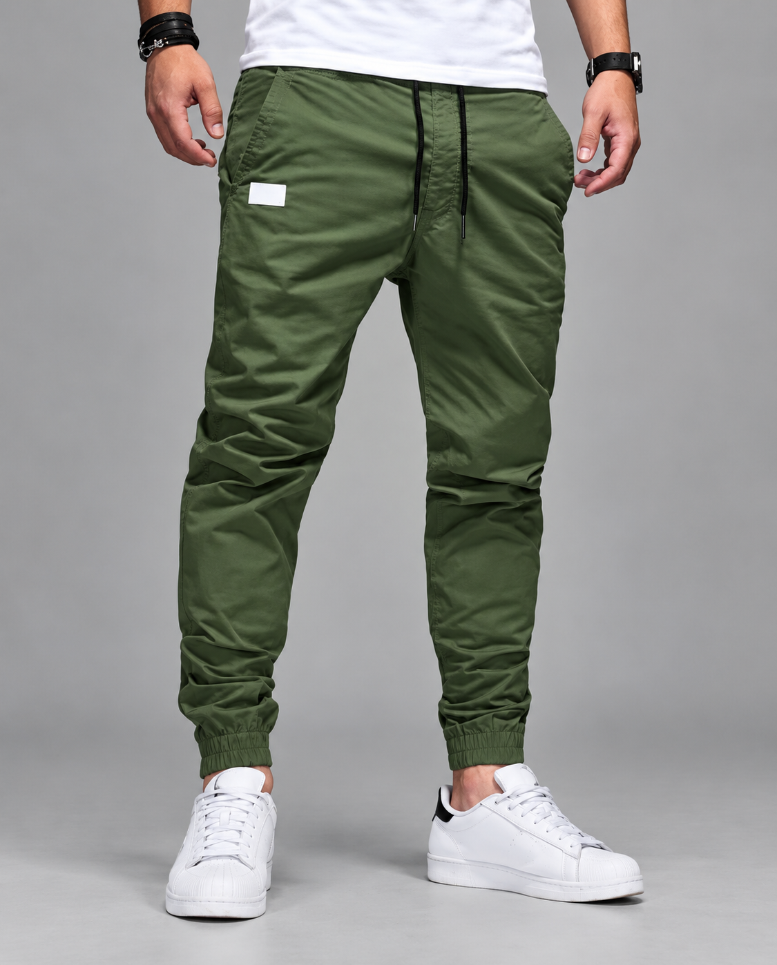 Pantalones cargo elásticos