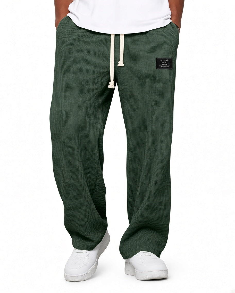 Pantalones suaves de pierna ancha