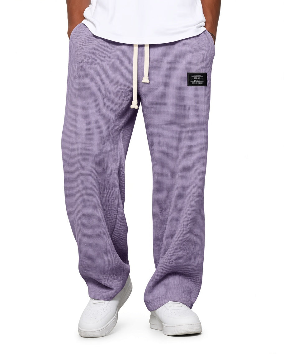 Pantalones suaves de pierna ancha